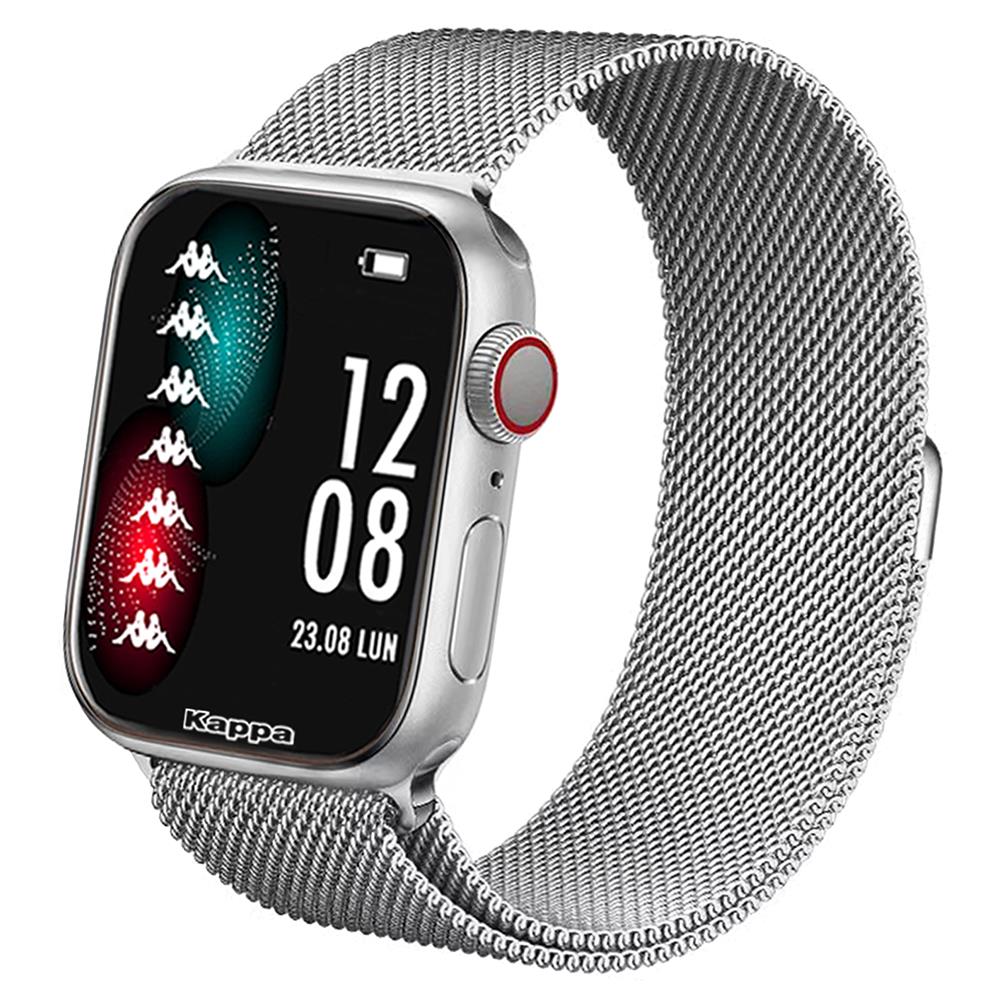 Smartwatch KW-P001 Impermeabile 3 ATM Display Touch con Bluetooth Cardiofrequenzimetro Silver - Italia - Foto 1