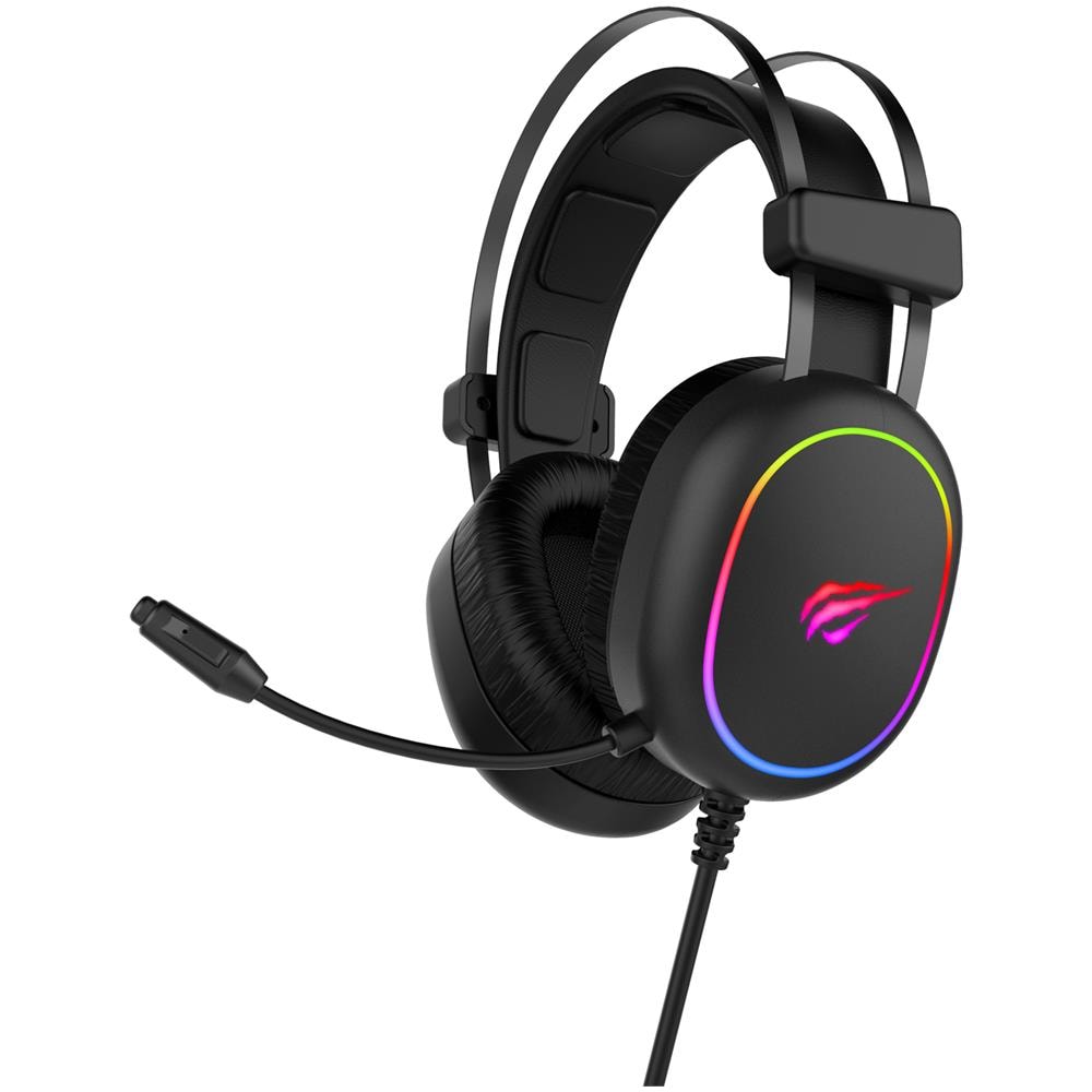 GAMING HEADPHONE RGB BLACK 2016D Auricolare Cablato A Padiglione Giocare Nero - Foto 1