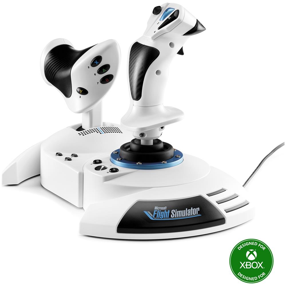T.Flight Hotas One Microsoft Flight Simulator Edition Nero, Bianco USB Joystick + leva di controllo del motore PC, Xbox One, Xbox One S, Xbox One X - Foto 1
