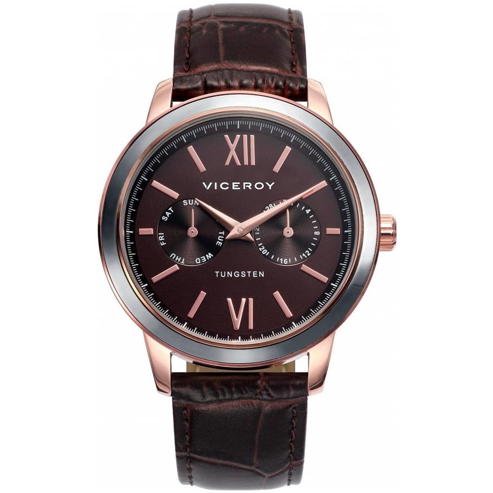 Reloj Viceré 40.991 43 In Acciaio In Pelle Uomo Ip Multifunzione Rosa - Foto 2