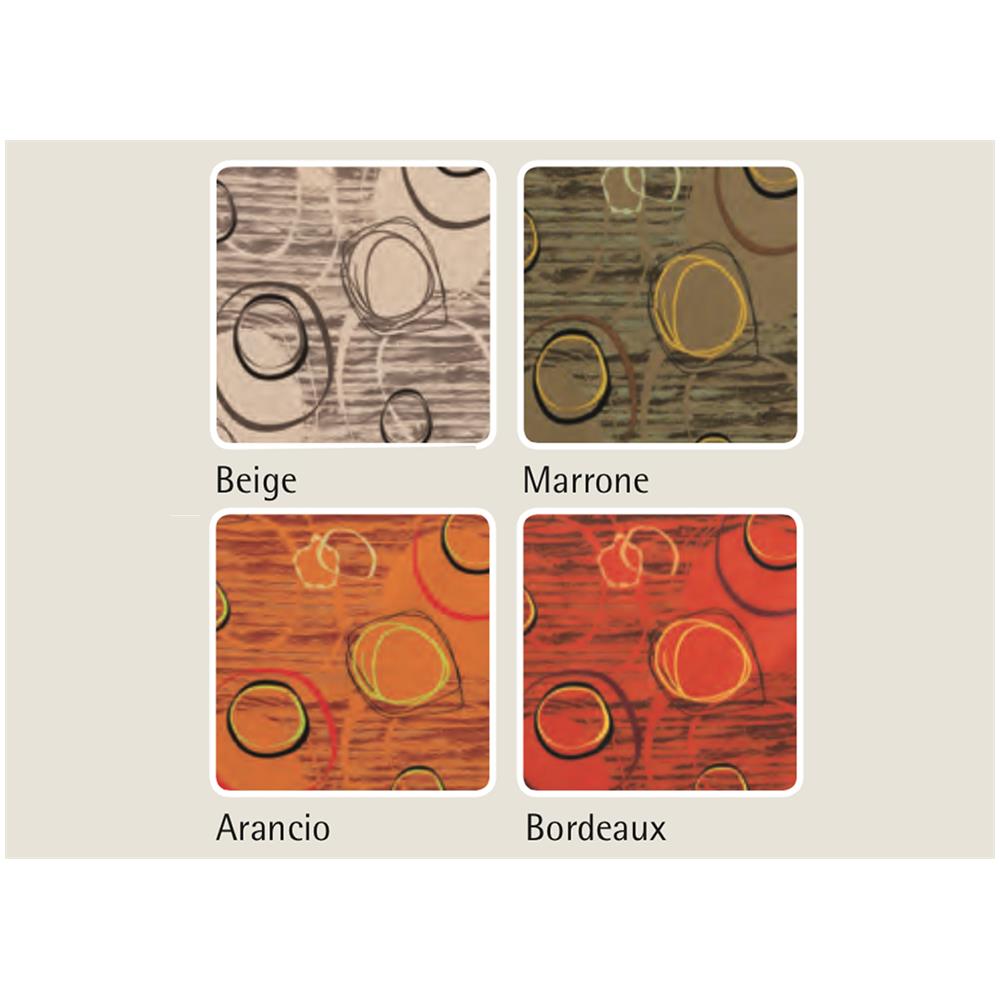 Tovaglia Copritavolo Resinata Antimacchia Modello Canyon Made In Italy 170 Rotonda Bordeaux - Foto 1