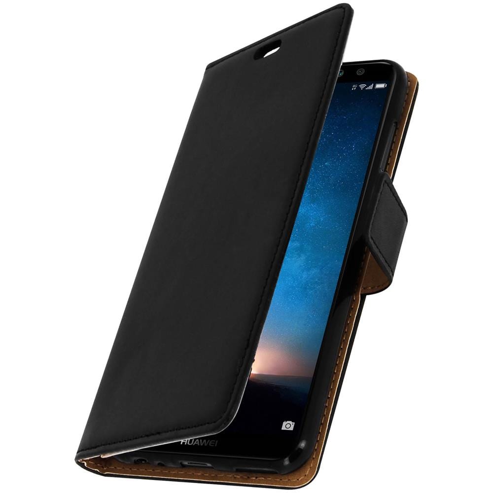 Custodia Huawei Mate 10 Lite Modello Portafoglio + Funzione Supporto - Nera - Foto 1