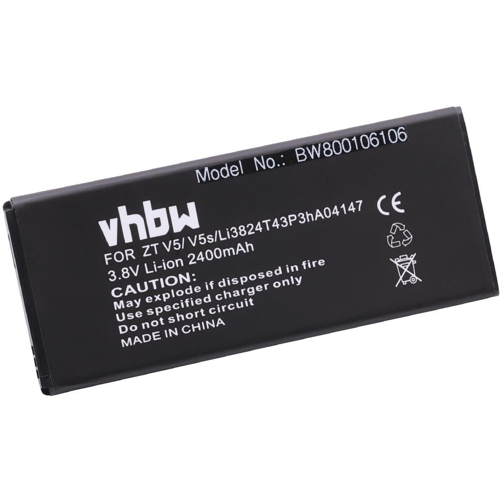 Batteria Vhbw 2400mah (3.8v) Per Smartphone Zte U9180, V5, V5s Come Li3824t43p3ha04147. - Foto 2