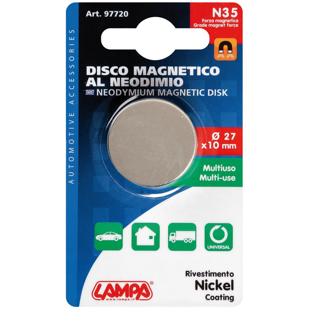 97720 Disco Magnetico Al Neodimio 35n 27x10 Mm 6 Pz - Foto 2