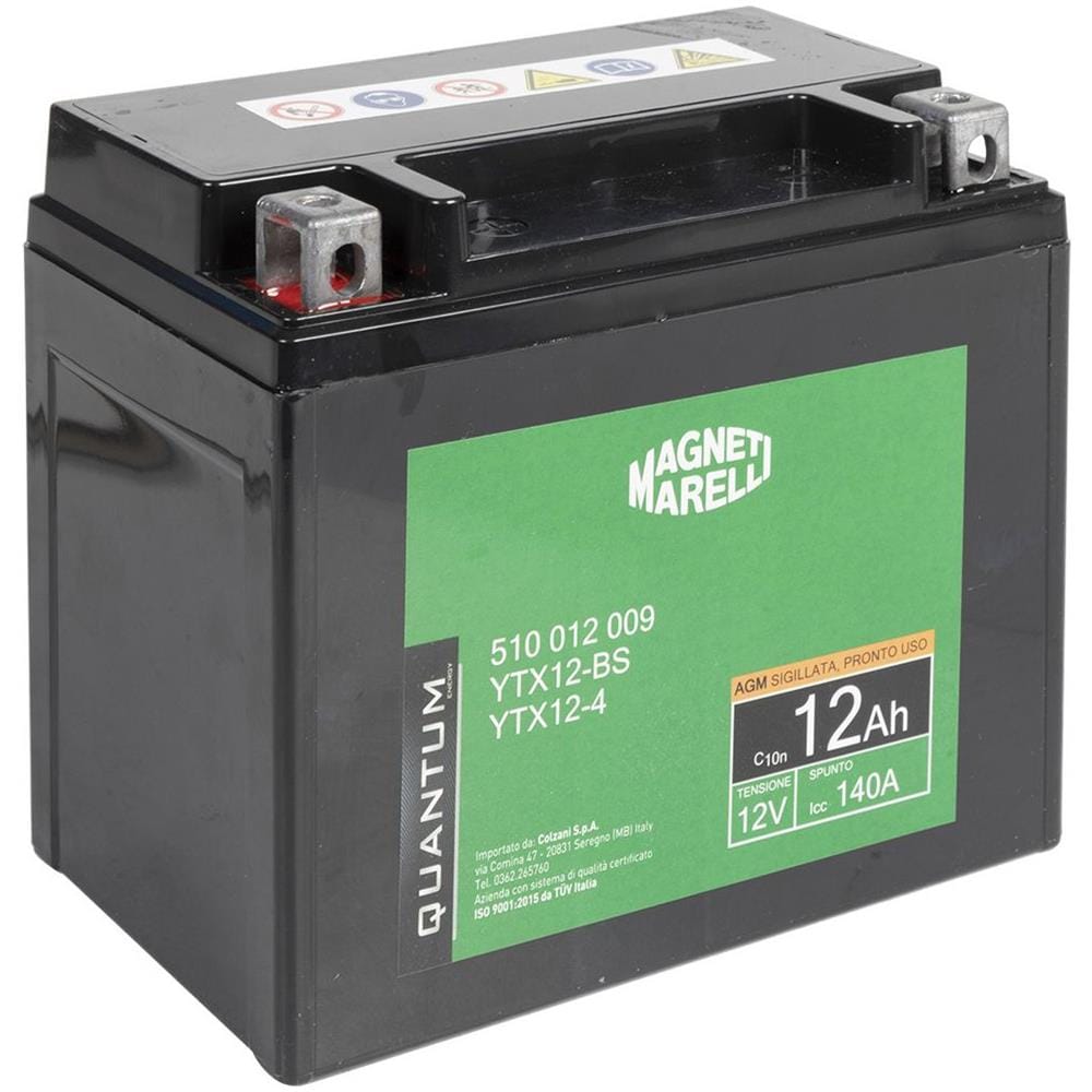 Batteria Moto E Scooter 12ah 12v 140a Tecnologia Agm Sigillata Polo Positivo Sinistro - Foto 4