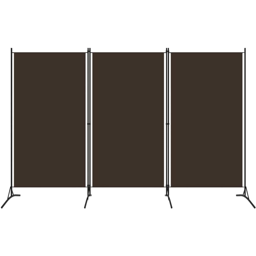 Paravento A 3 Pannelli Marrone 260x180 Cm - Foto 1
