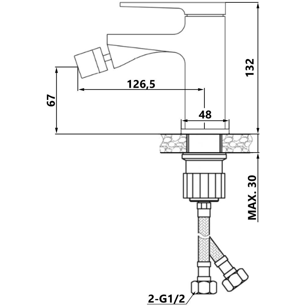 Nero / rose Gold Ottone Bagno Bidet Rubinetto Miscelatore Connettore Click-clack - Foto 2