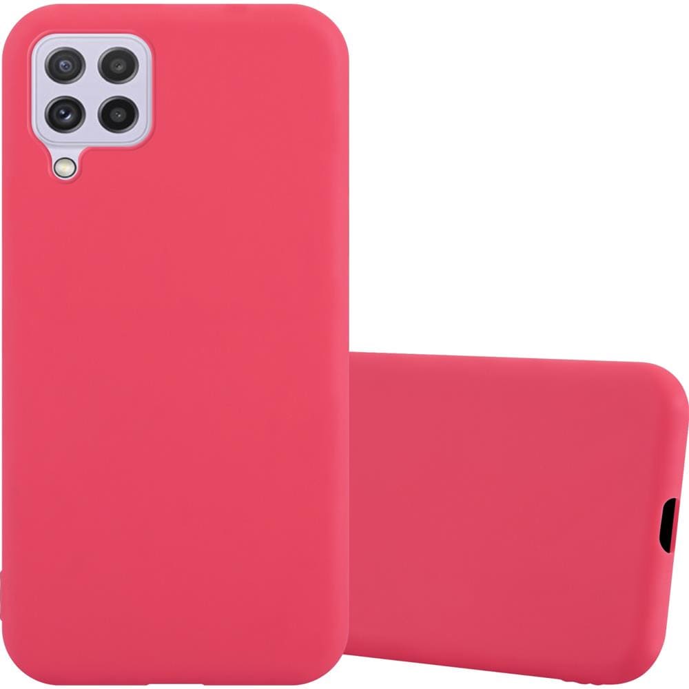 Custodia Compatibile Con Samsung Galaxy A22 4g / M22 / M32 4g In Candy Rosso - Coperchio Protettivo In Silicone Tpu Flessibile - Foto 1