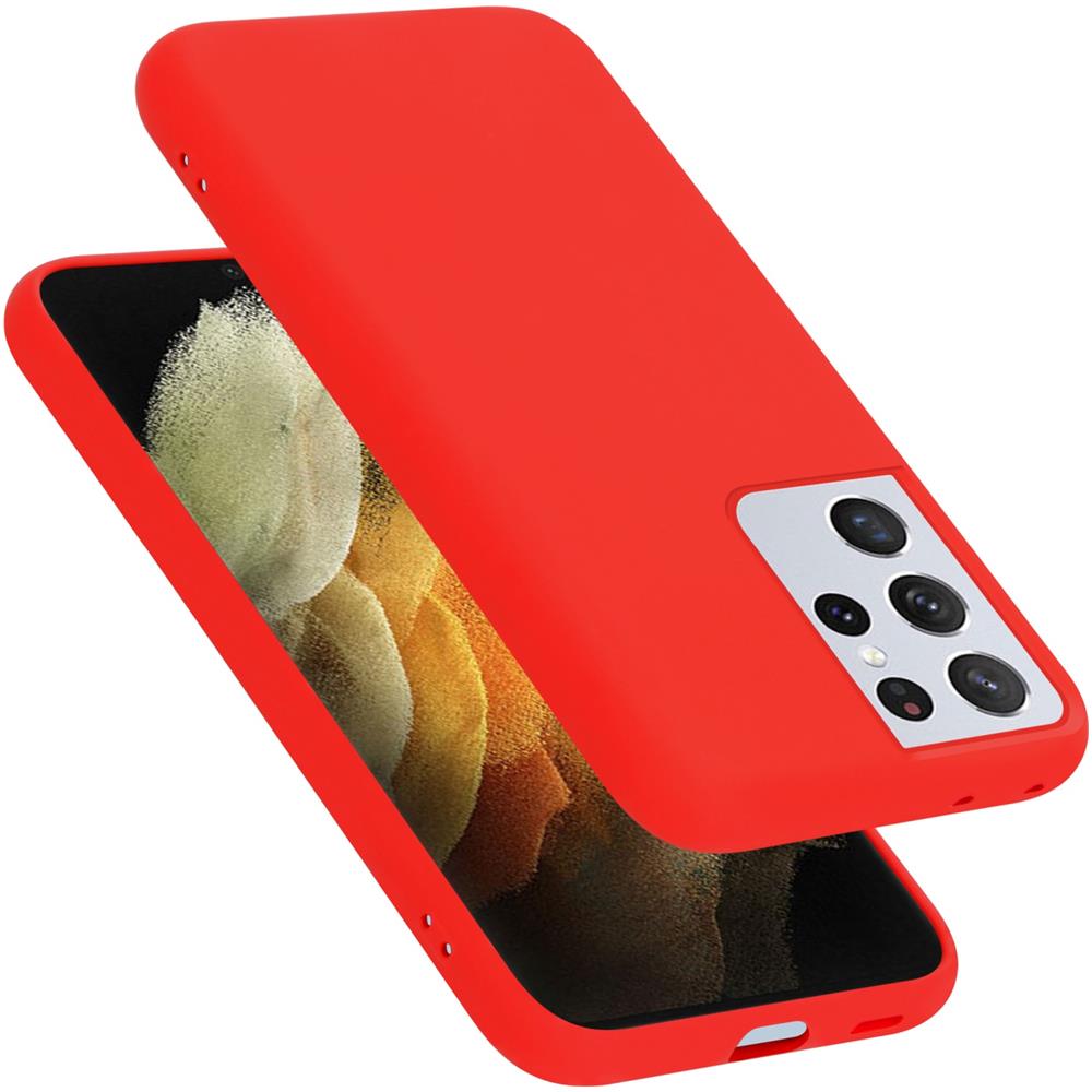 Custodia Compatibile Con Samsung Galaxy S22 Ultra In Liquid Rosso - Coperchio Protettivo In Silicone Tpu Flessibile - Foto 1