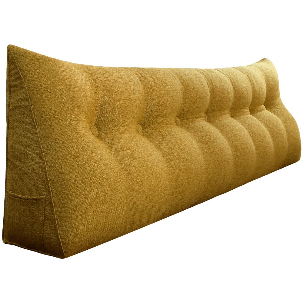 Cuscino A Cuneo Da Lettura Per Schienale, Cuscino Antireflusso Per Letto, Cuscini Gambe Lombare Di Supporto Per Divano, Grandi Testata Letto 200cm Lx20cm Px50cm A - Foto 1