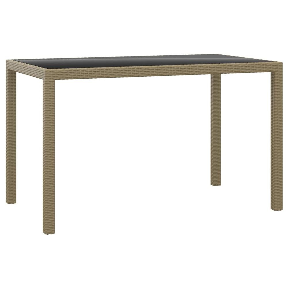 Set Da Pranzo Da Giardino 3 Pz Con Cuscini In Polyrattan Beige - Foto 3