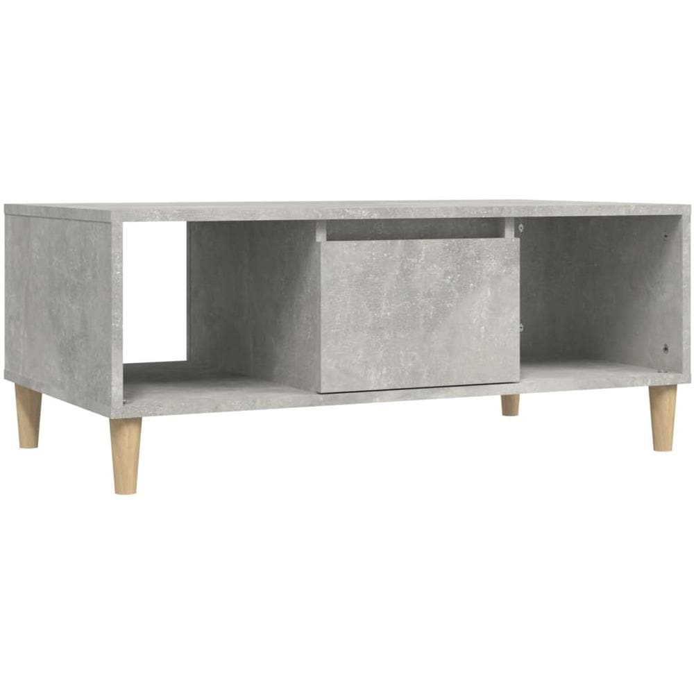 Tavolino Salotto Grigio Cemento 90x50x36,5 Cm Legno Multistrato - Foto 2