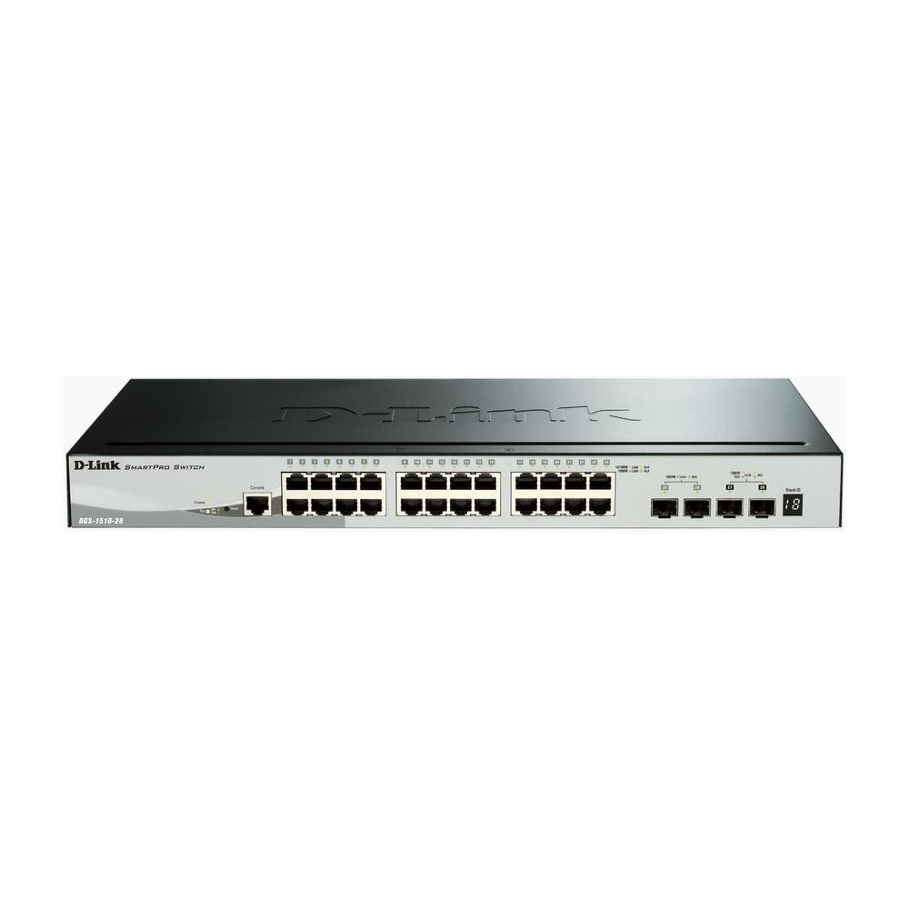 Switch di Rete DGS-1510 Managed L3 Gigabit Ethernet (10/100/1000) Power over Ethernet (PoE) Nero - Foto 1