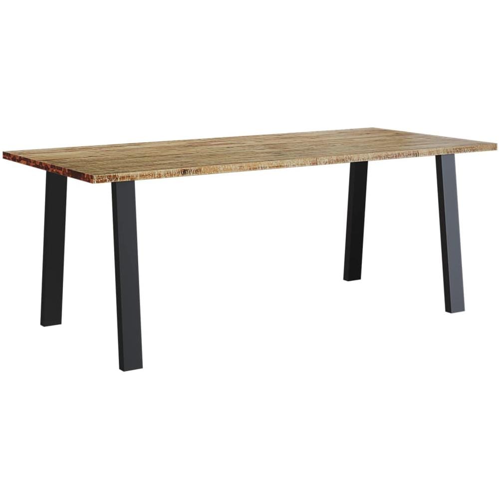 Tavolo Da Pranzo 200x90x75 Cm In Legno Massello Di Acacia - Foto 2