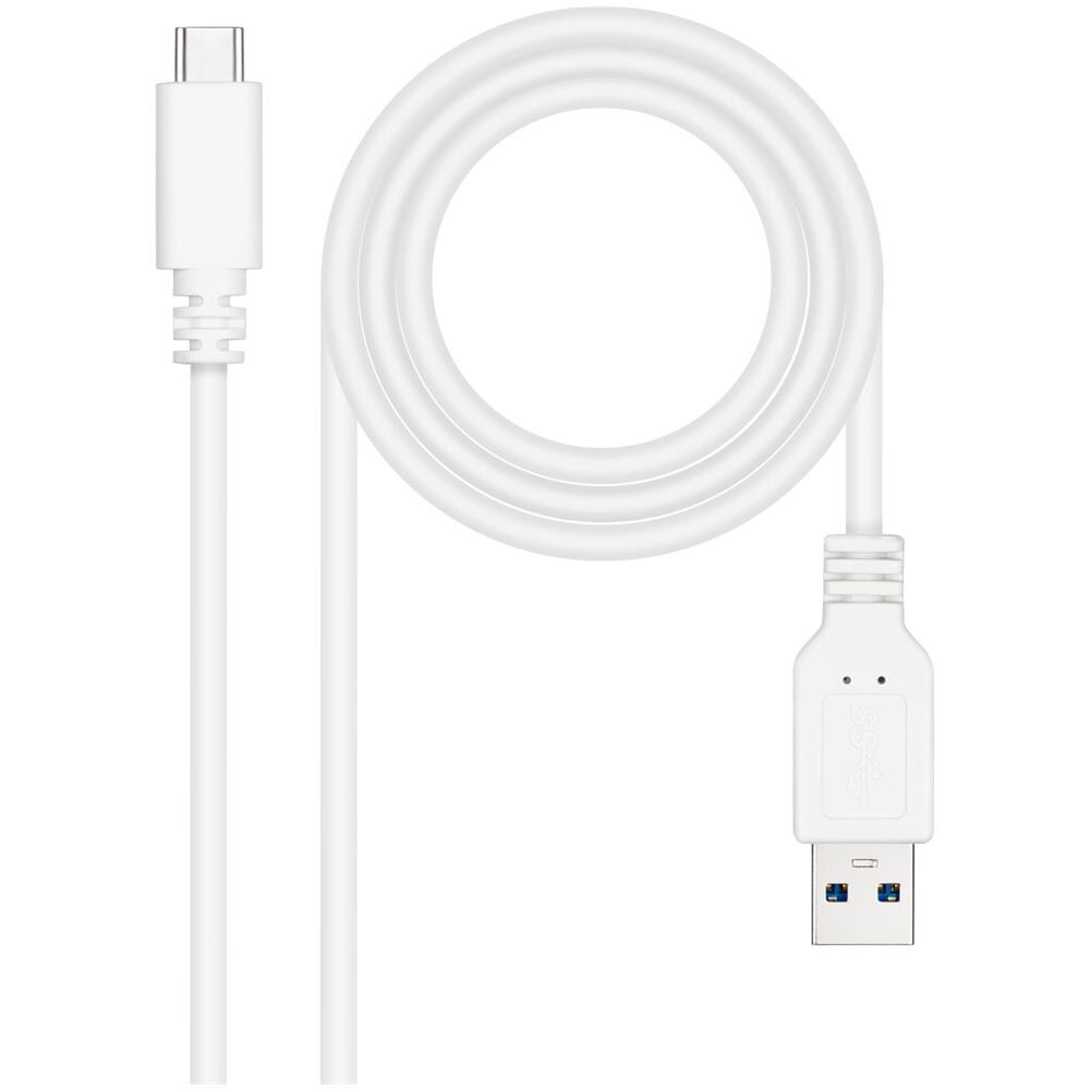 10.01.4001-W cavo USB 1 m USB 3.2 Gen 2 (3.1 Gen 2) USB C USB A Bianco - Foto 1