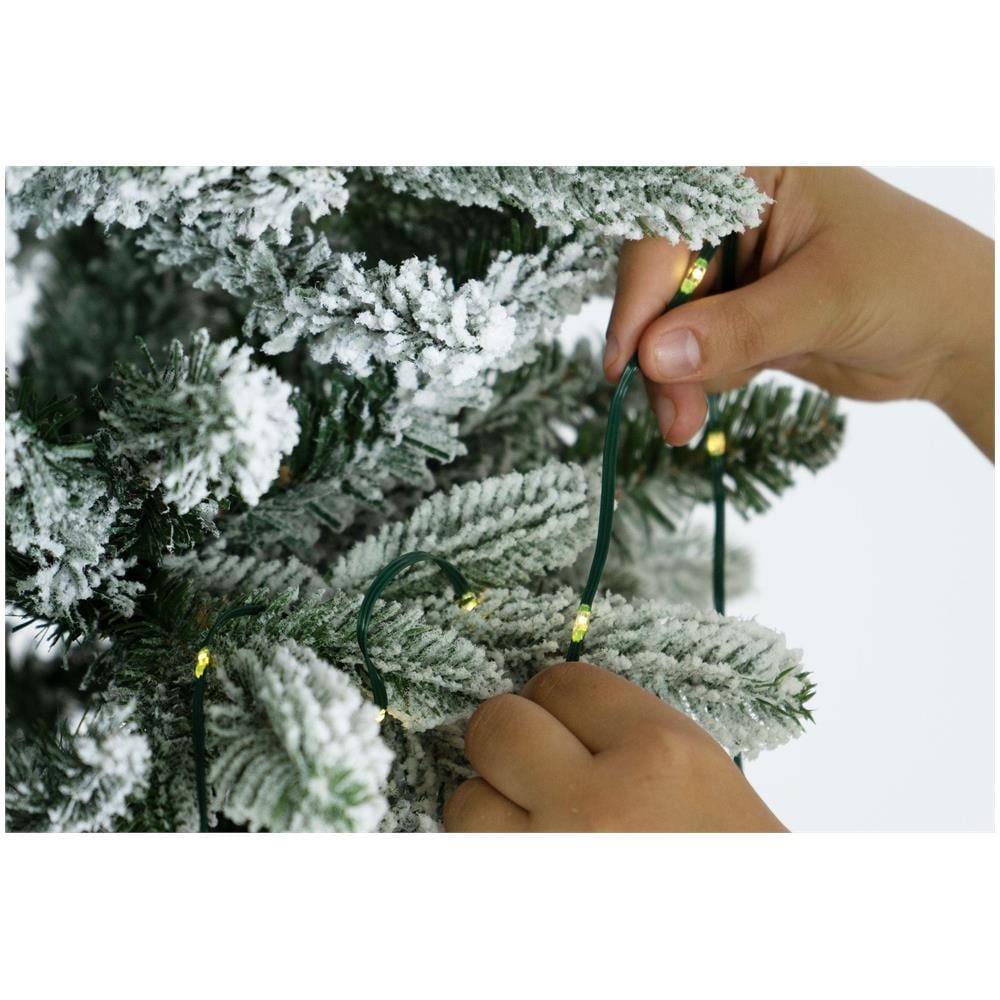 Catena Luminosa 70 mt, 1000 MicroLed a Goccia Bianco Caldo 2700K | Luci Per Albero di Natale e Decorazioni Natalizie, Adatte per Interno ed Esterno, 8 Giochi di Luce, Cavo Verde in soft PVC - Foto 2
