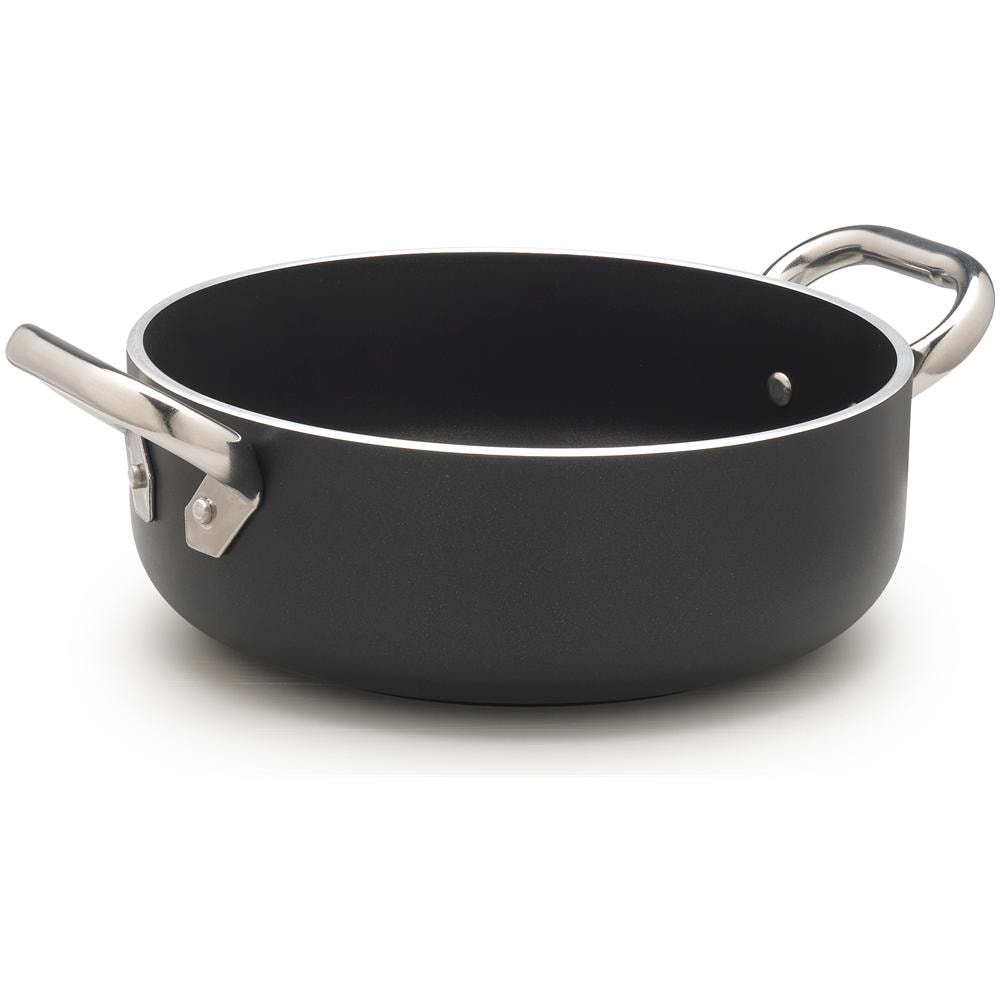 Casseruola 2 Maniglie ad Induzione Diametro 20 cm - Linea Al Black Induzione 5 mm - Foto 1