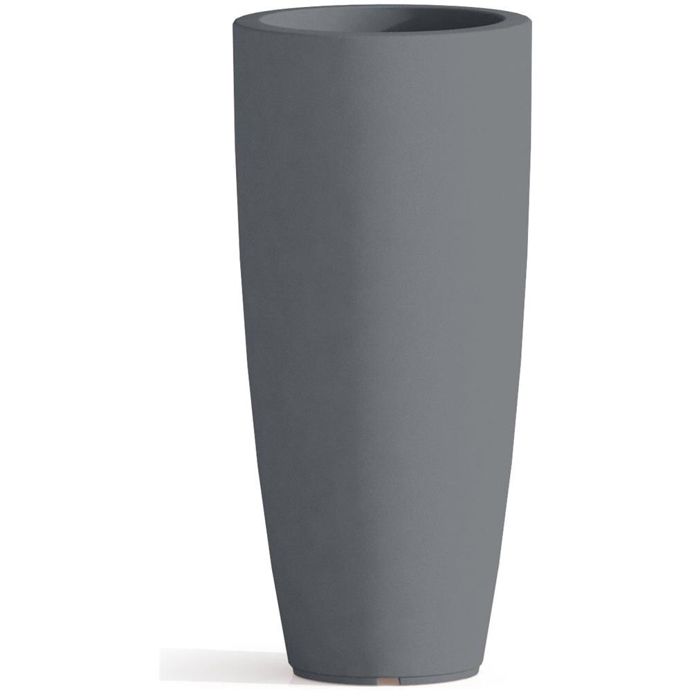 Vaso Agave In Resina Tondo Grigio H90 Ø 40Cm - Foto 8