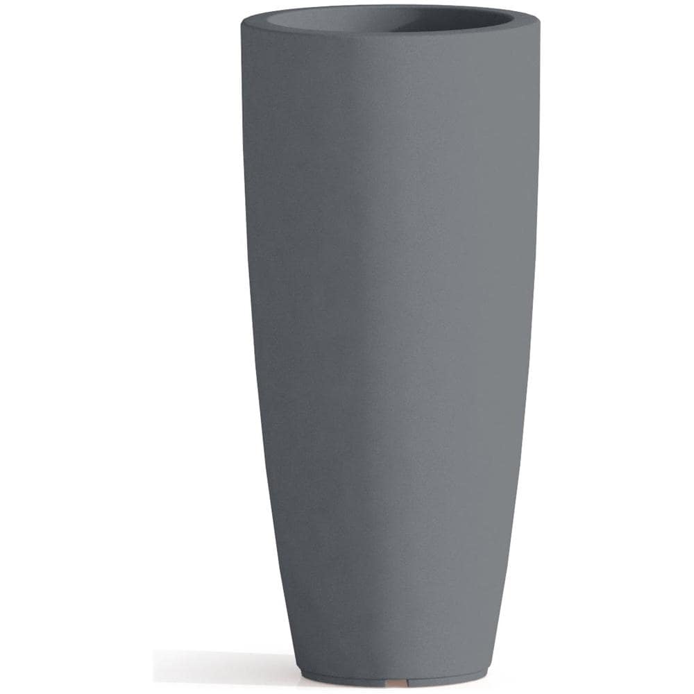Vaso Agave In Resina Tondo Grigio H90 Ø 40Cm - Foto 1