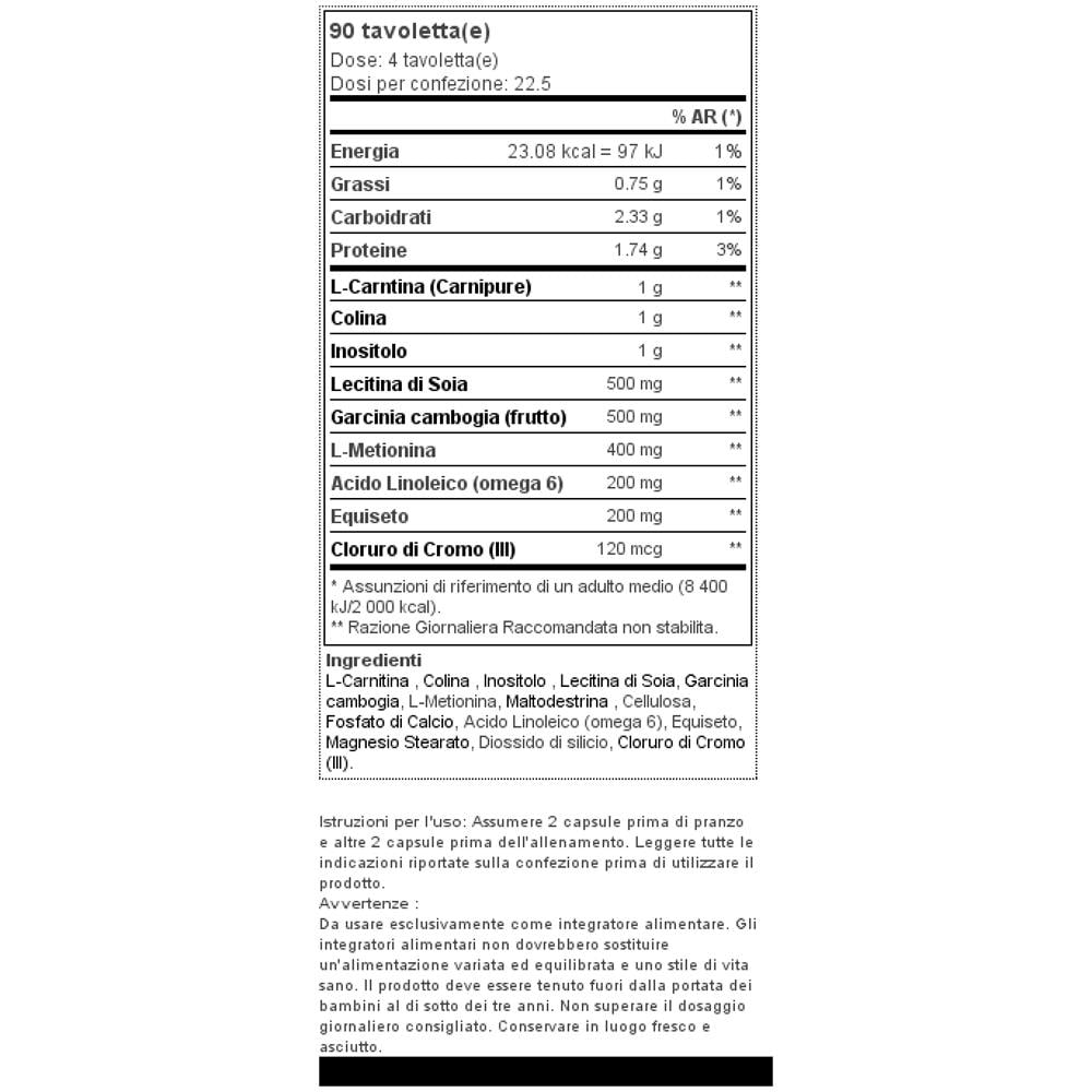 Lipotropic Fat Burner 90tabs - - Bruciagrassi, Perdita Di Grasso E Peso - - Foto 2