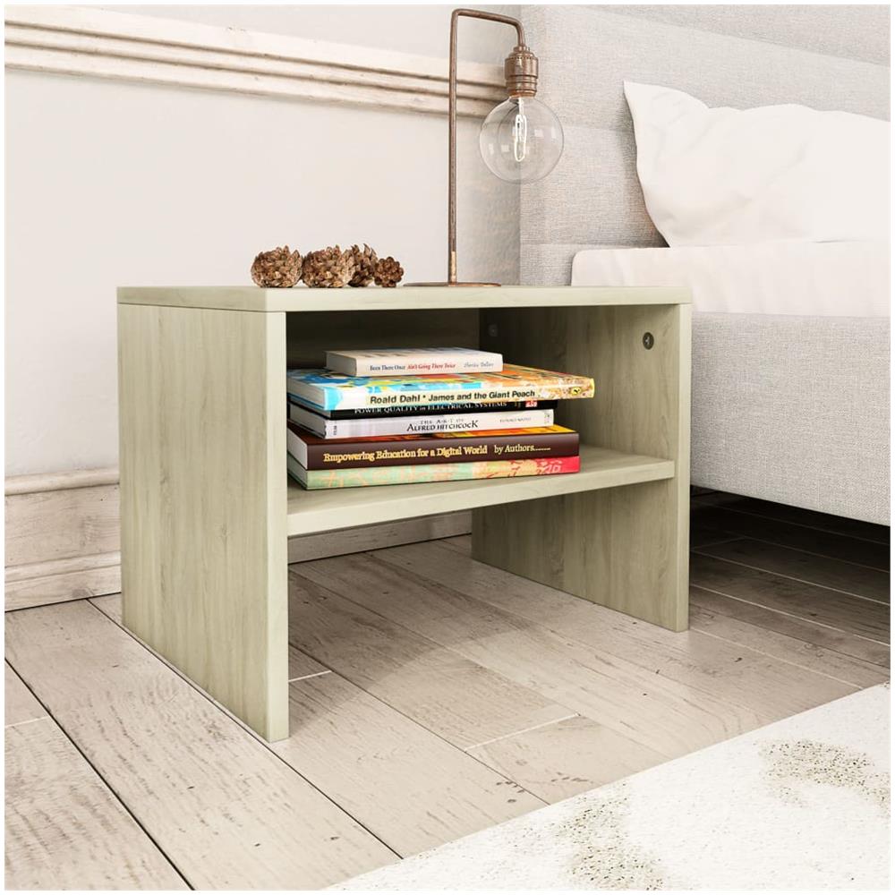 Comodino Rovere Sonoma 40x30x30 cm in Legno Multistrato - Foto 1