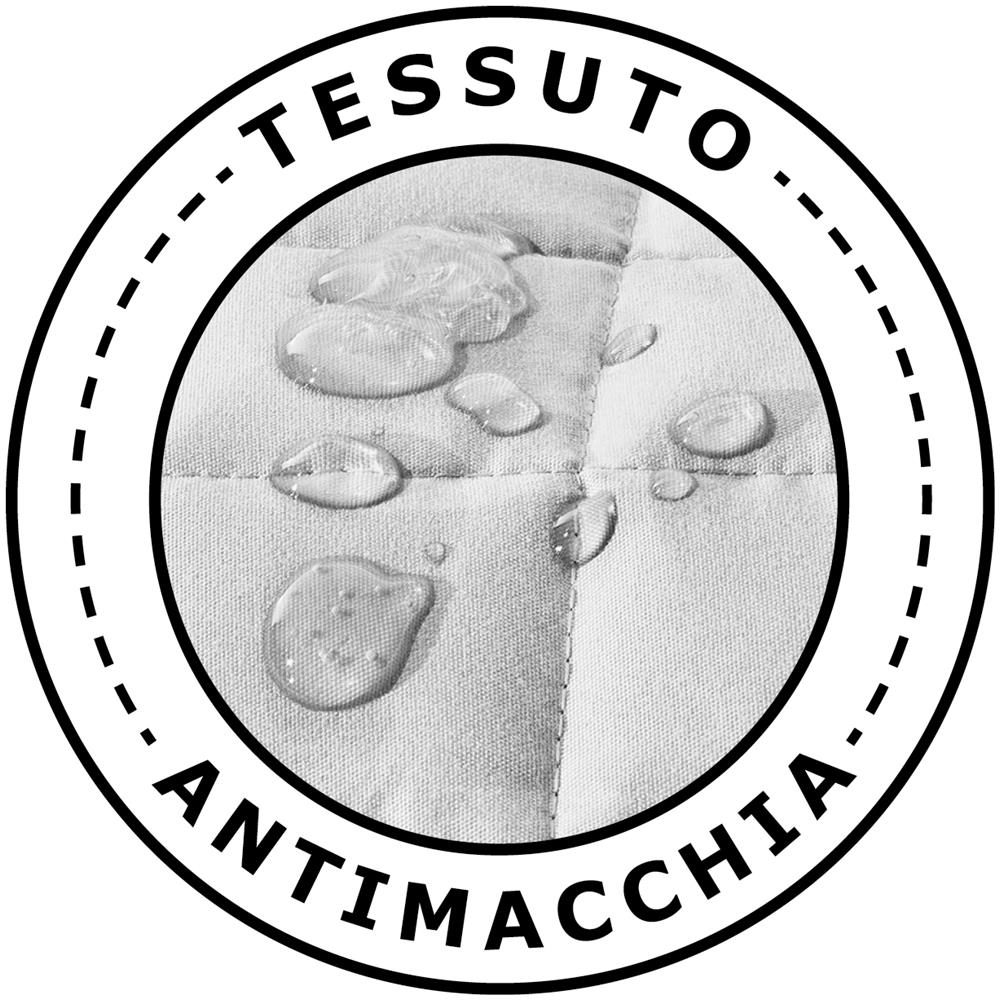 Copridivano Con Penisola Destra / sinistra Trapuntato Tinta Unita Antimacchia Reversibile 4 Posti Bianco - Foto 2