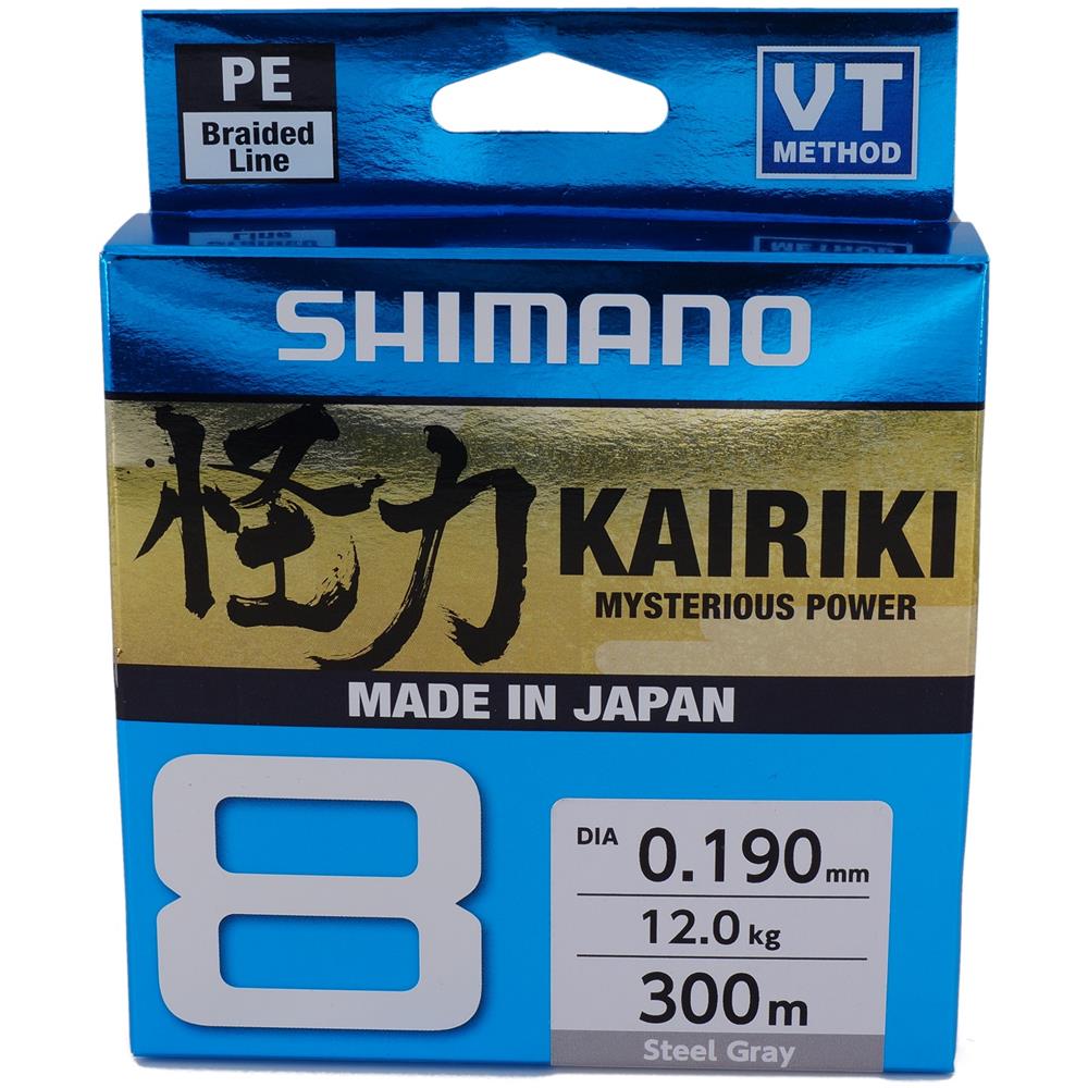 Kairiki 8, 300 Metri, 0,42 Millimetri, 46,7 / 102,96lbs, Grigio Chiaro, 8x Intrecciato La Linea Di Pesca 59wpla68r1b - Foto 1
