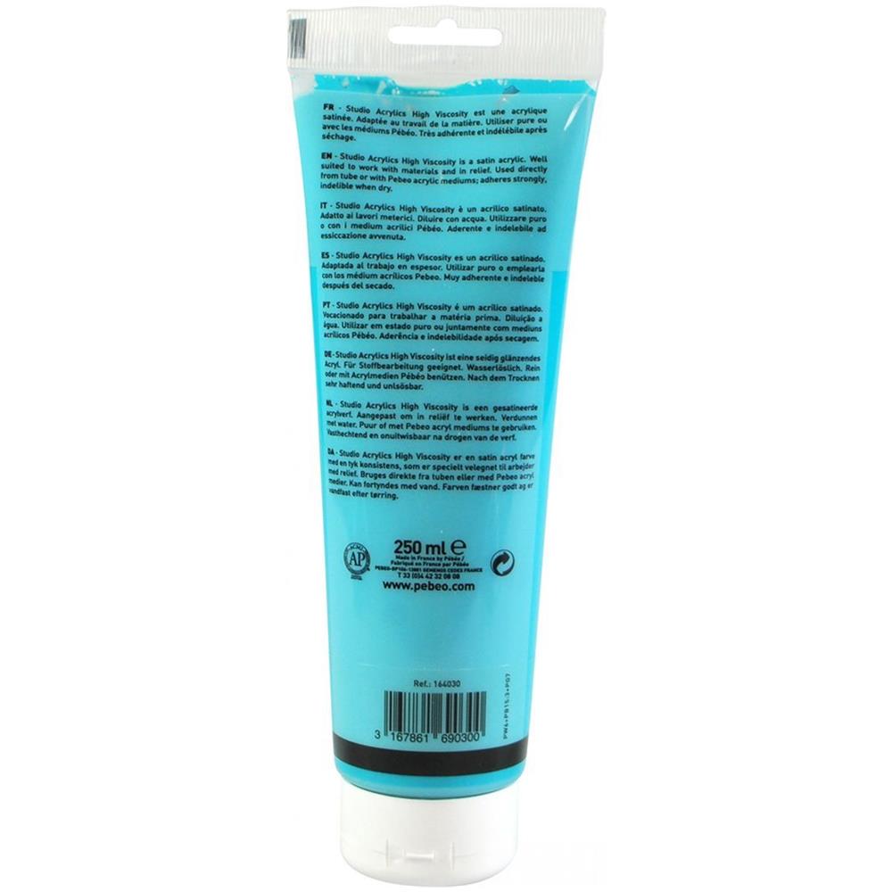 Pittura Acrilica Opaca - Blu Turchese - 250 Ml - Foto 1