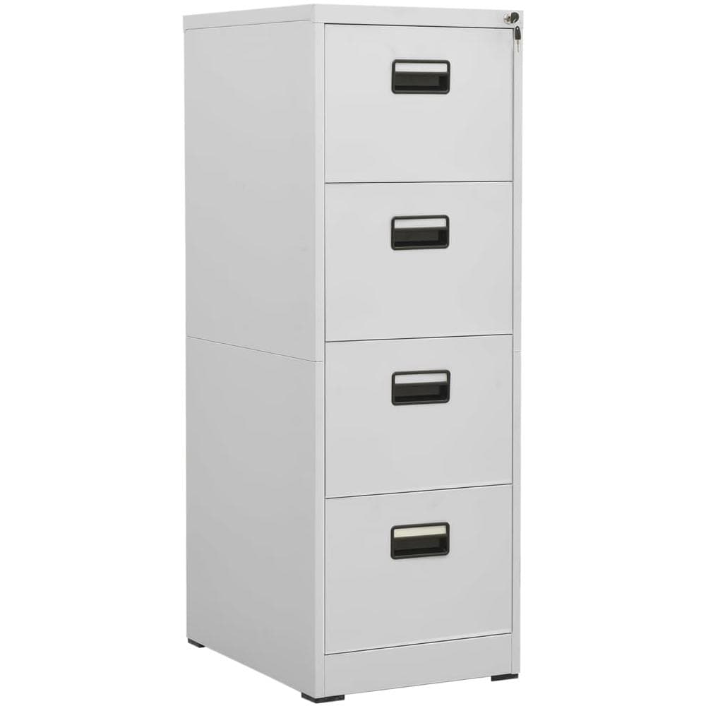 Armadio Classificatore Grigio Chiaro 46x62x133 Cm In Acciaio - Foto 1