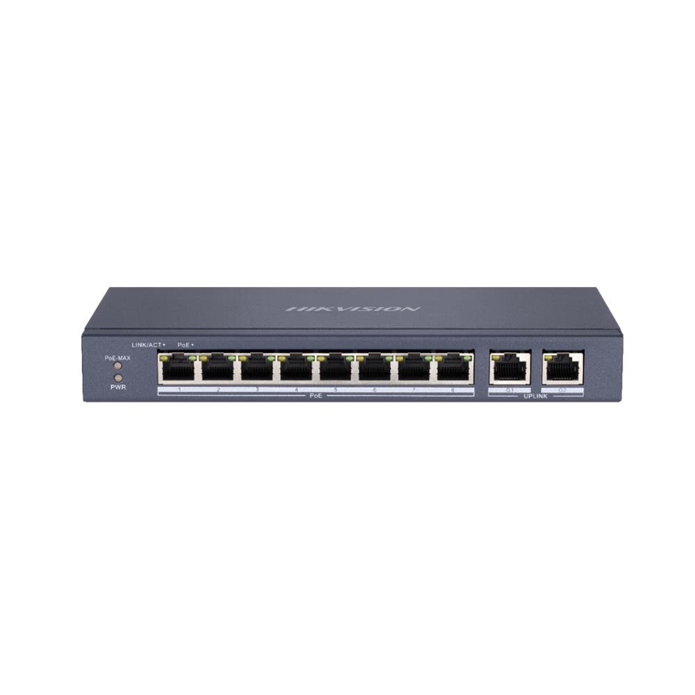 Switch di Rete DS-3E0310P-E/M Non Gestito L2 10 Porte Lan Gigabit Ethernet (10/100) Supporto Power over Ethernet (PoE) Nero - Foto 1