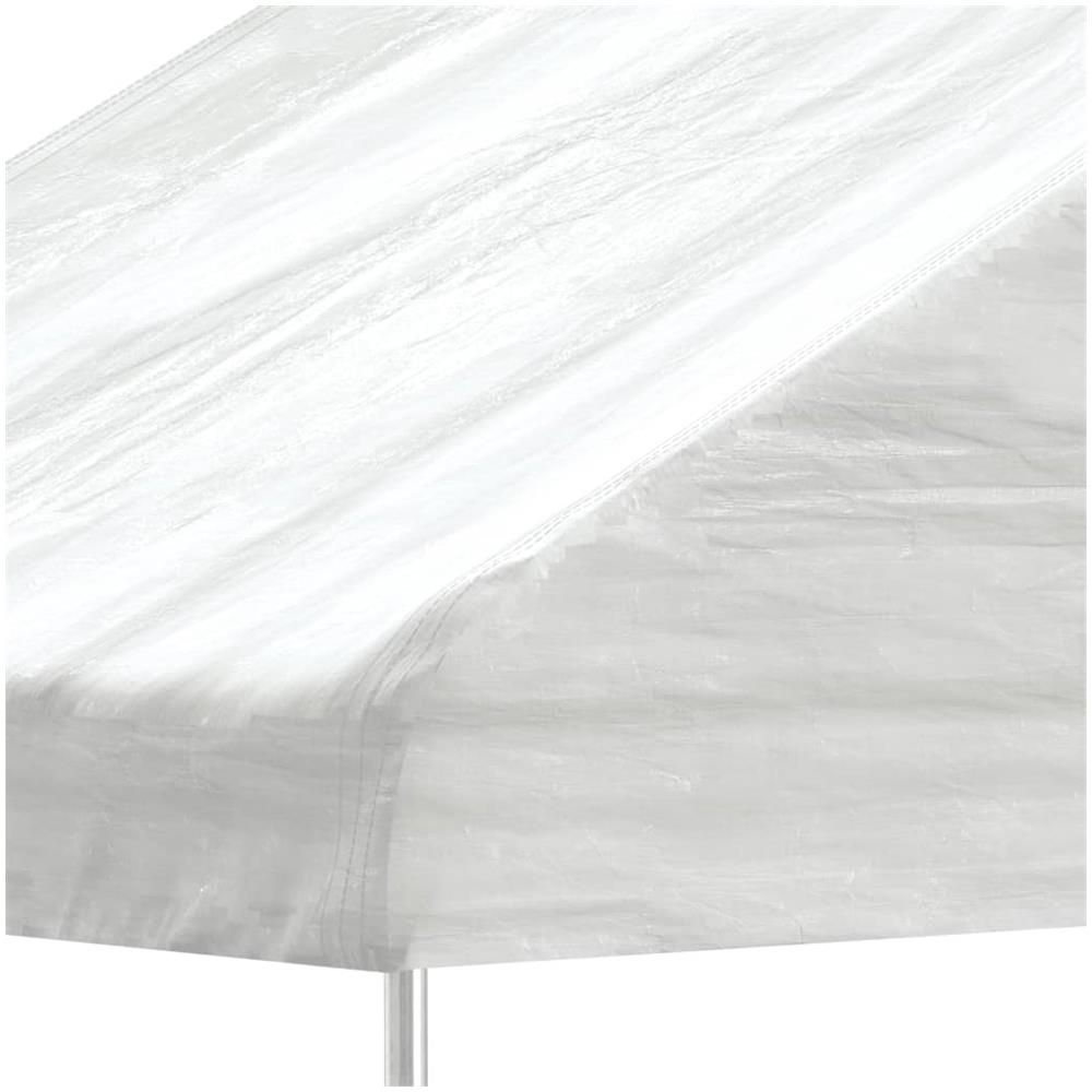 Gazebo Con Tetto Bianco 5,88x2,23x3,75 M In Polietilene - Foto 3