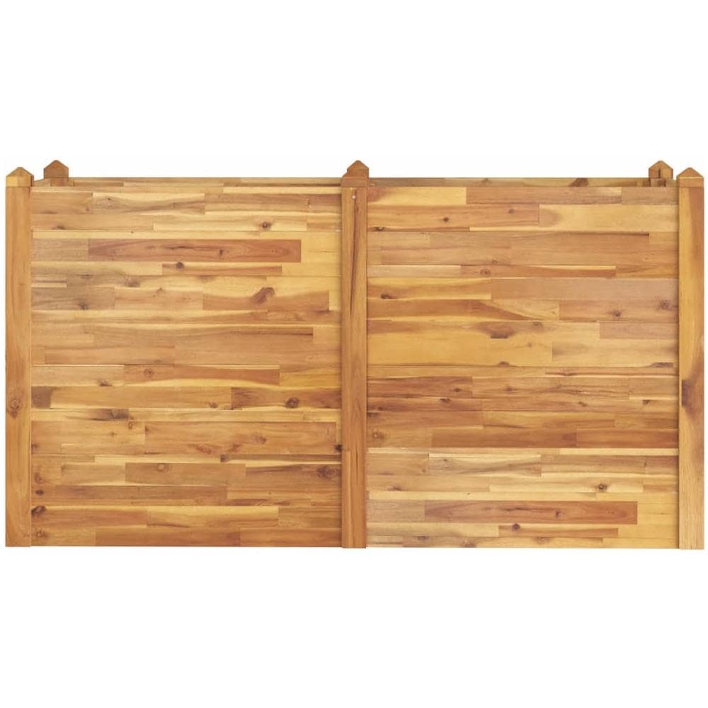Fioriera Rialzata Da Giardino 160x60x84cm Legno Massello Acacia - Foto 5