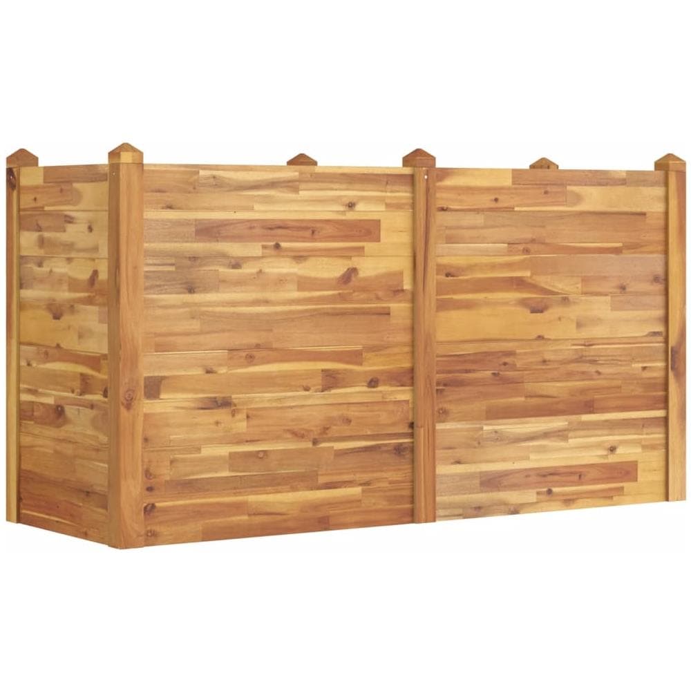 Fioriera Rialzata Da Giardino 160x60x84cm Legno Massello Acacia - Foto 1