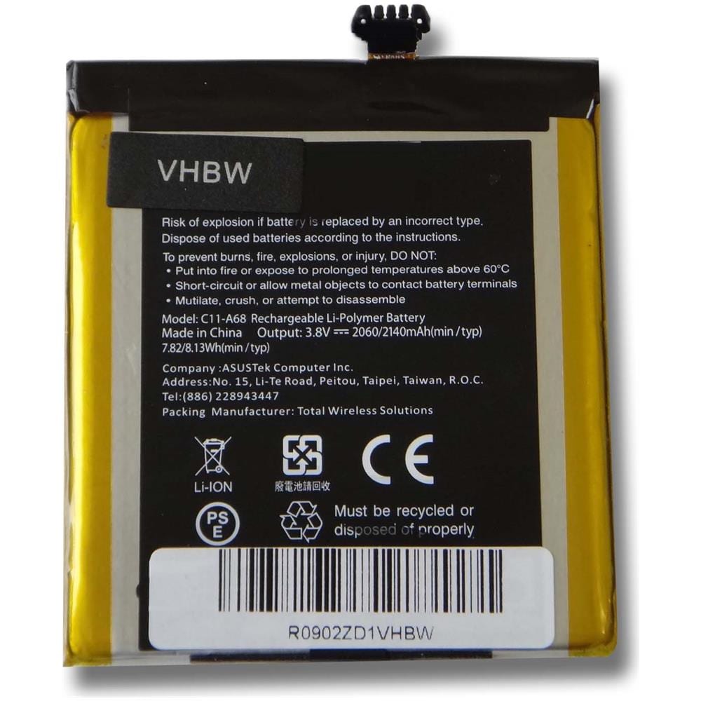 Batteria Per Smartphone Cellulari Asus Padfone 2, Padfone Ii, A68 Tipo C11-a68. 2050mah (3.8v) - Foto 1