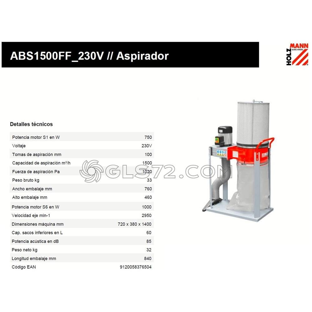 Aspiratore Per Trucioli E Polvere Segatura 1000 W - Foto 2