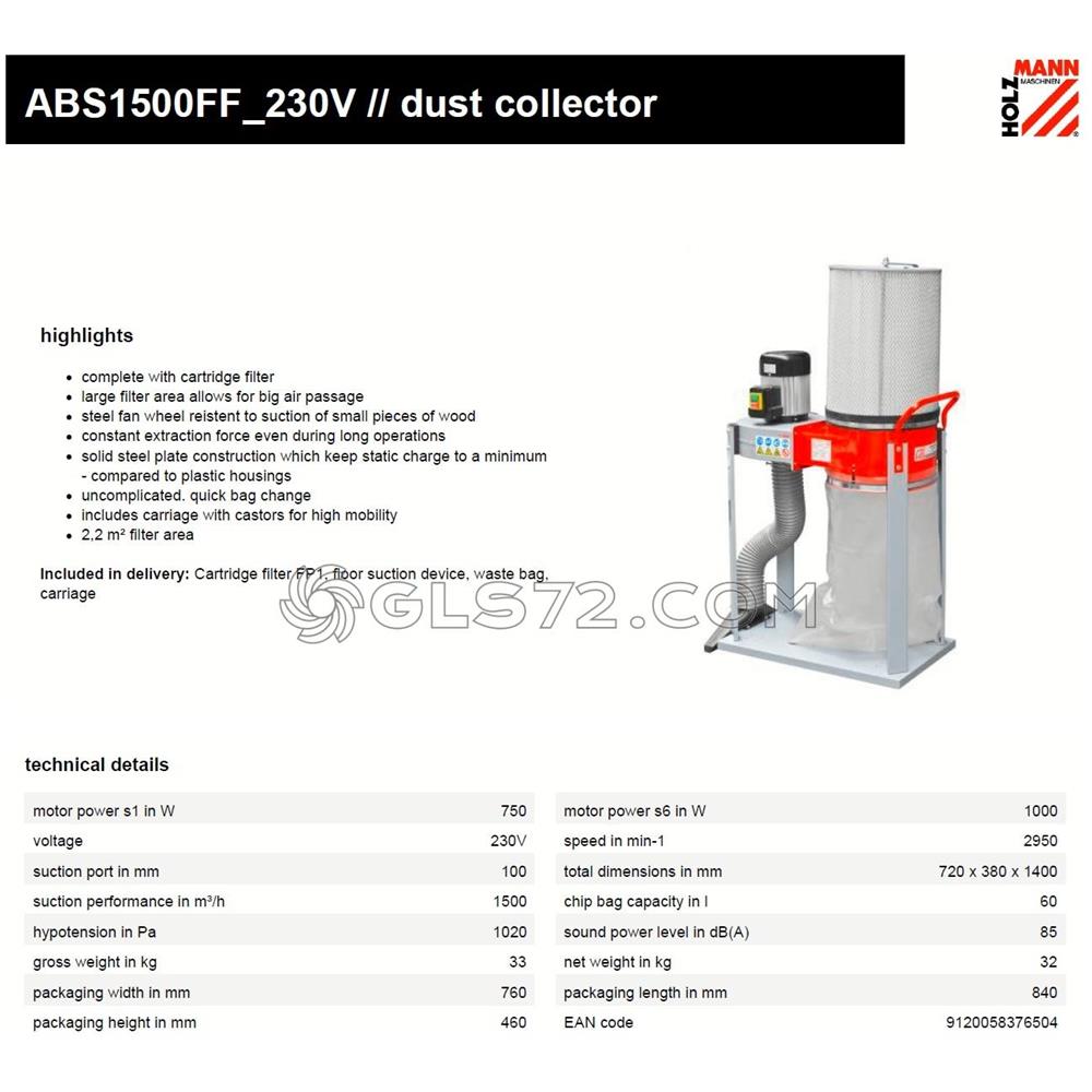 Aspiratore Per Trucioli E Polvere Segatura 1000 W - Foto 9
