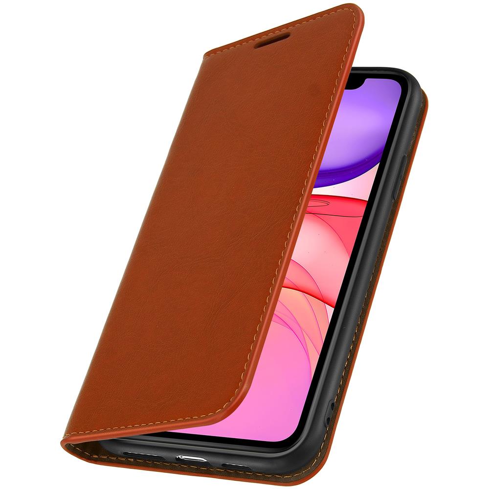 Custodia Apple Iphone 11pelle Portafoglio Funzione Stand - Camel - Foto 5