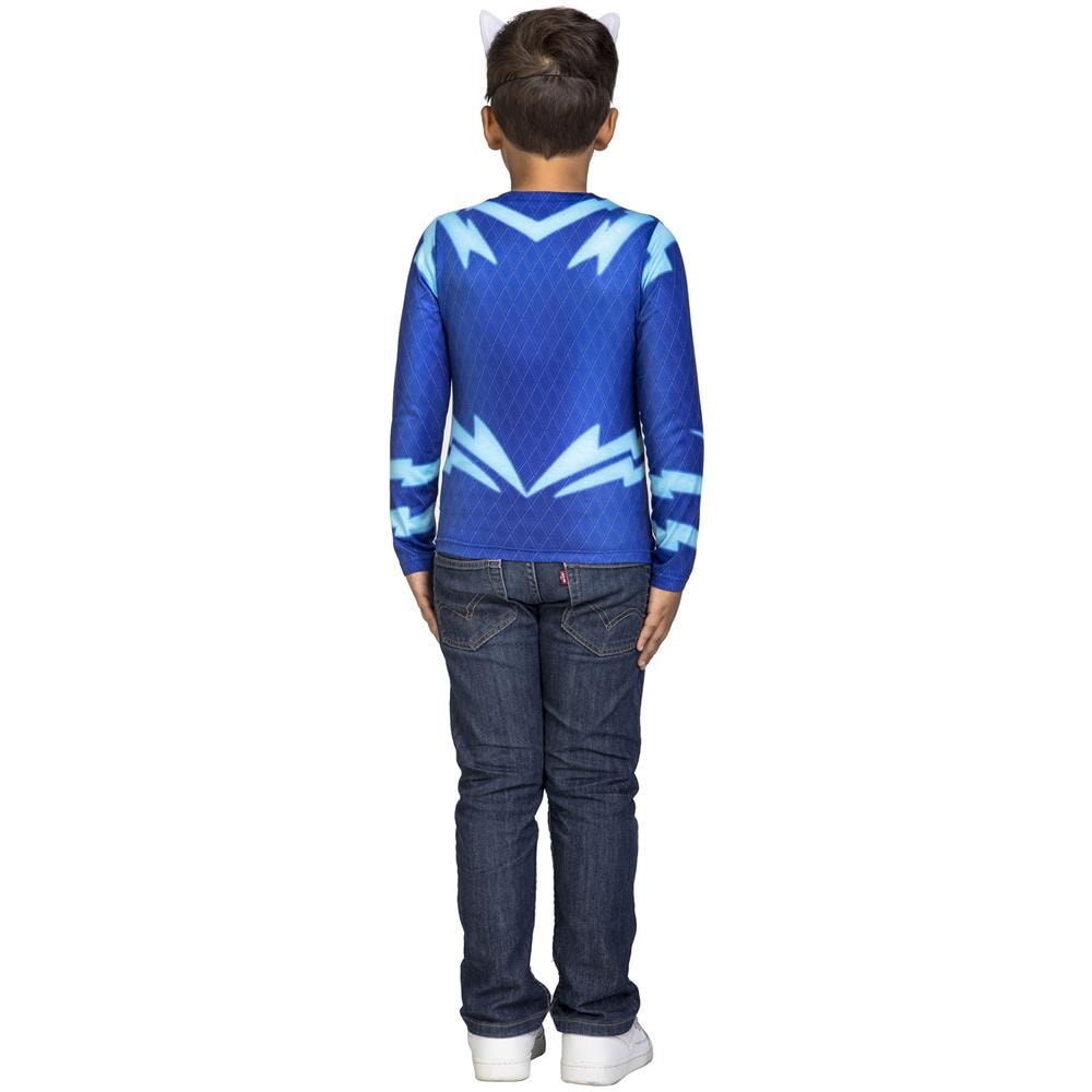 Cofanetto Costume Gattoboy Dei Super Pigiamini Per Bambino - Taglia: 5 A 6 Anni - Foto 2