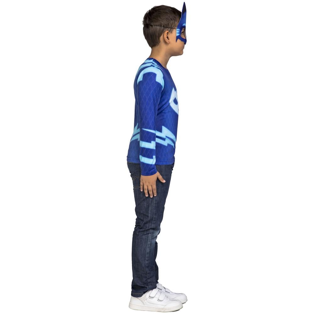 Cofanetto Costume Gattoboy Dei Super Pigiamini Per Bambino - Taglia: 5 A 6 Anni - Foto 5