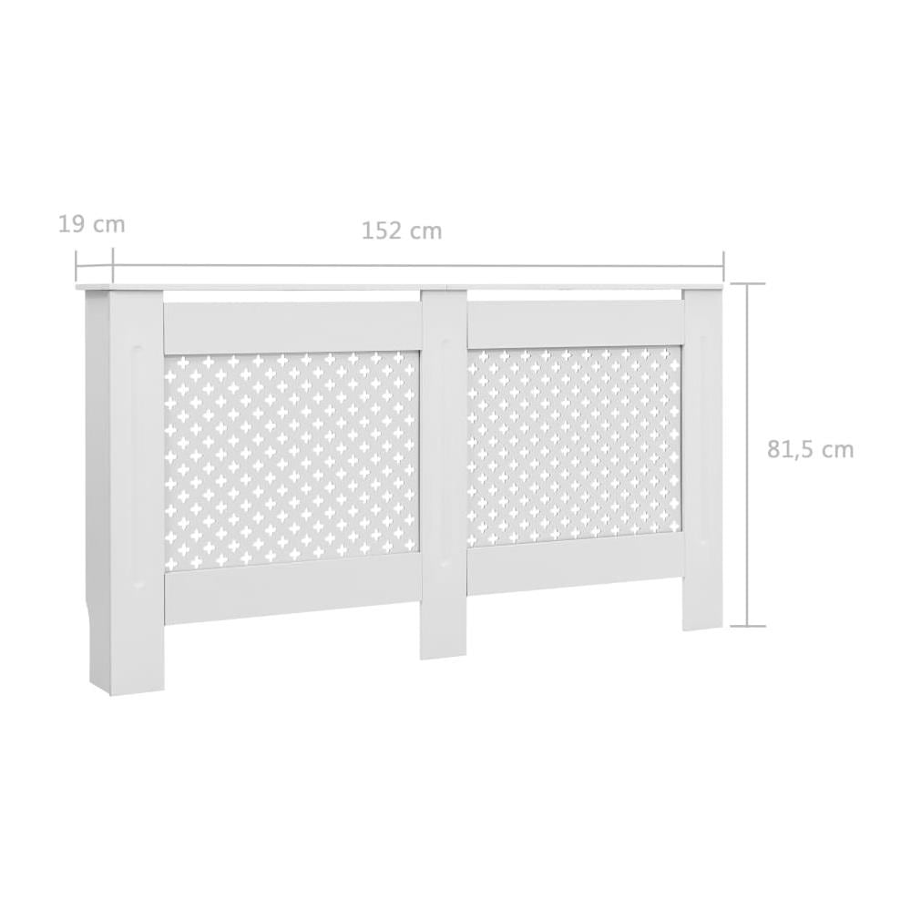 Coperture Per Radiatori 2pz Bianche 152x19x81,5 Cm In Mdf - Foto 15
