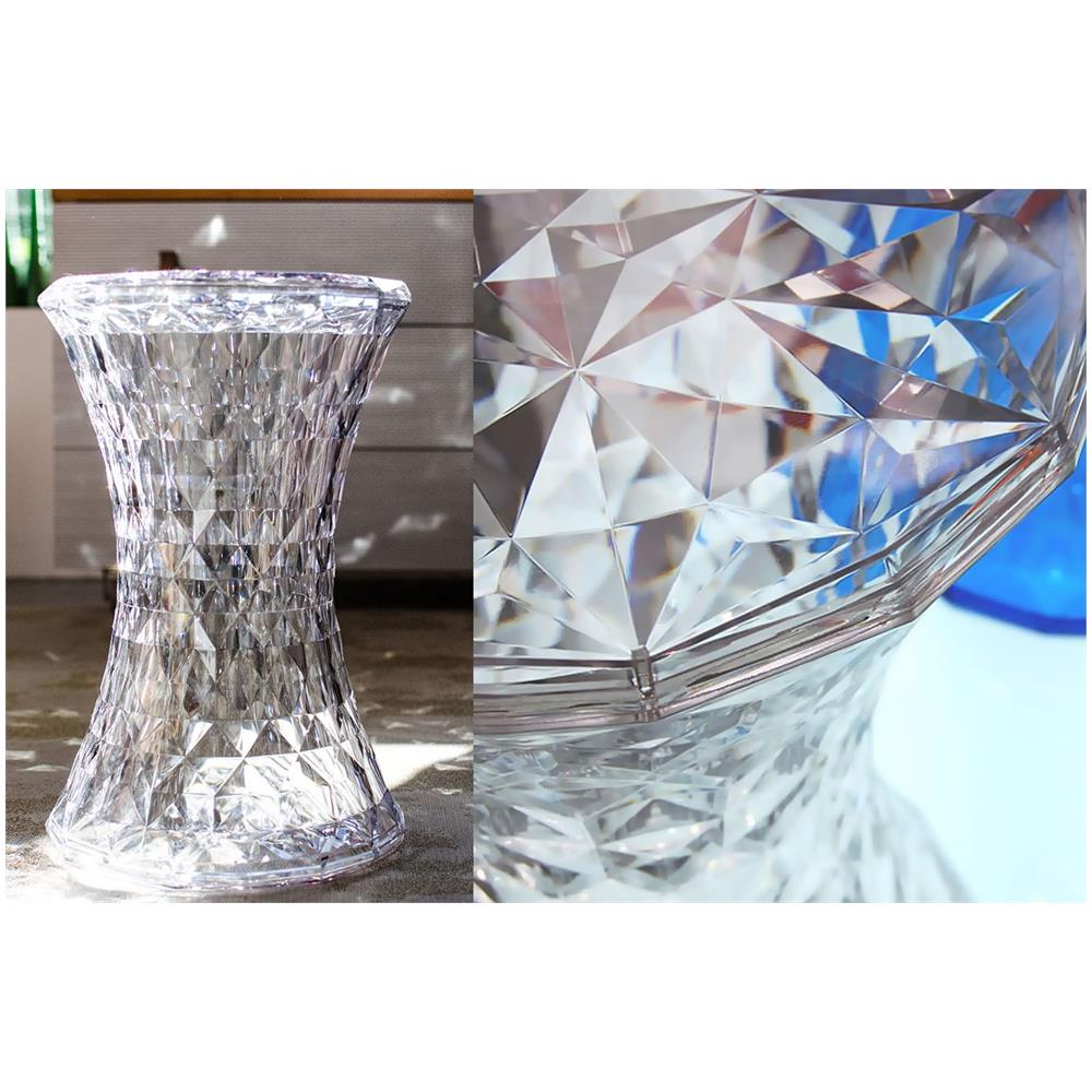 Sgabello Stone Cristallo - Foto 2