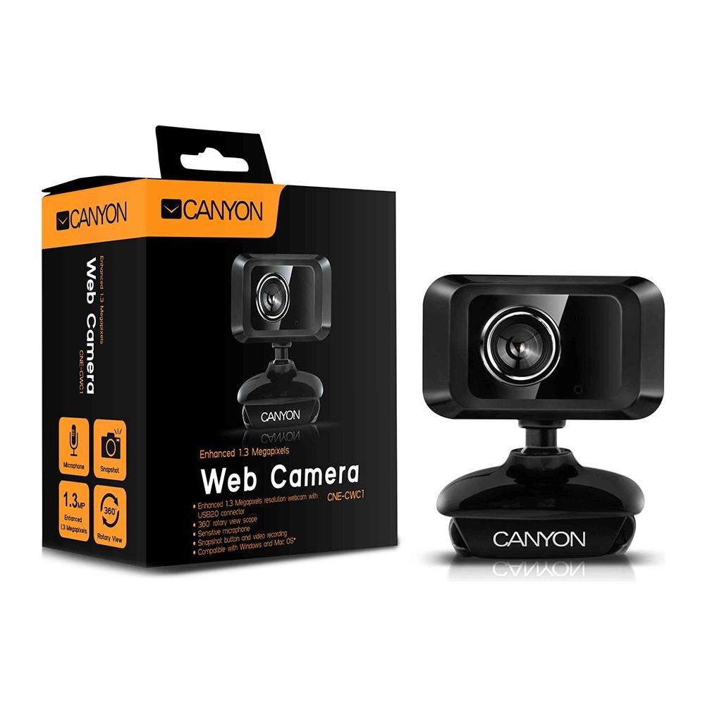CNE-CWC1, 1600 x 1200 Pixels, USB 2.0, Nero, CMOS, Clip / Stand, 0 - 360° - Foto 2