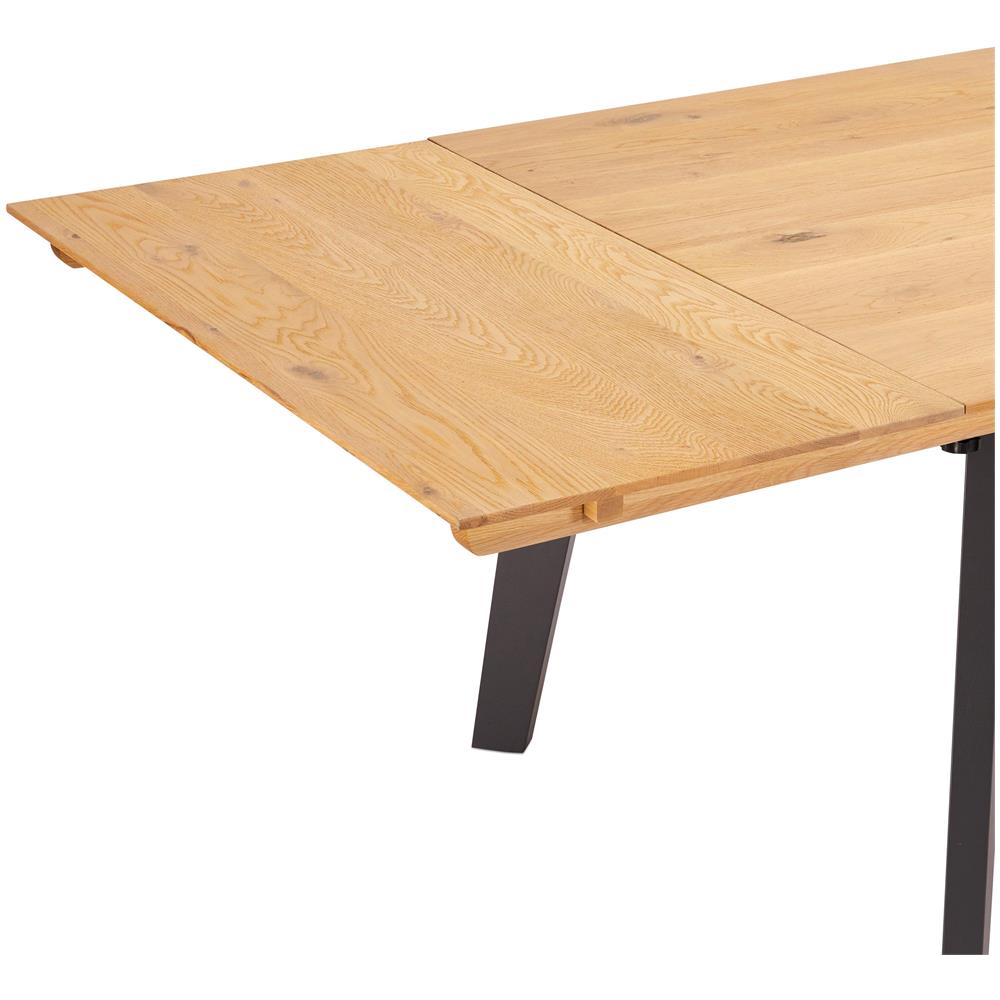 Ibbe Design Estensione Del Tavolo Da Pranzo Naturale / grigio Per Tavolo Sentosa Sentosa 100x50 Cm, In Legno Massello Di Rovere, Gambe Grigie - Foto 1