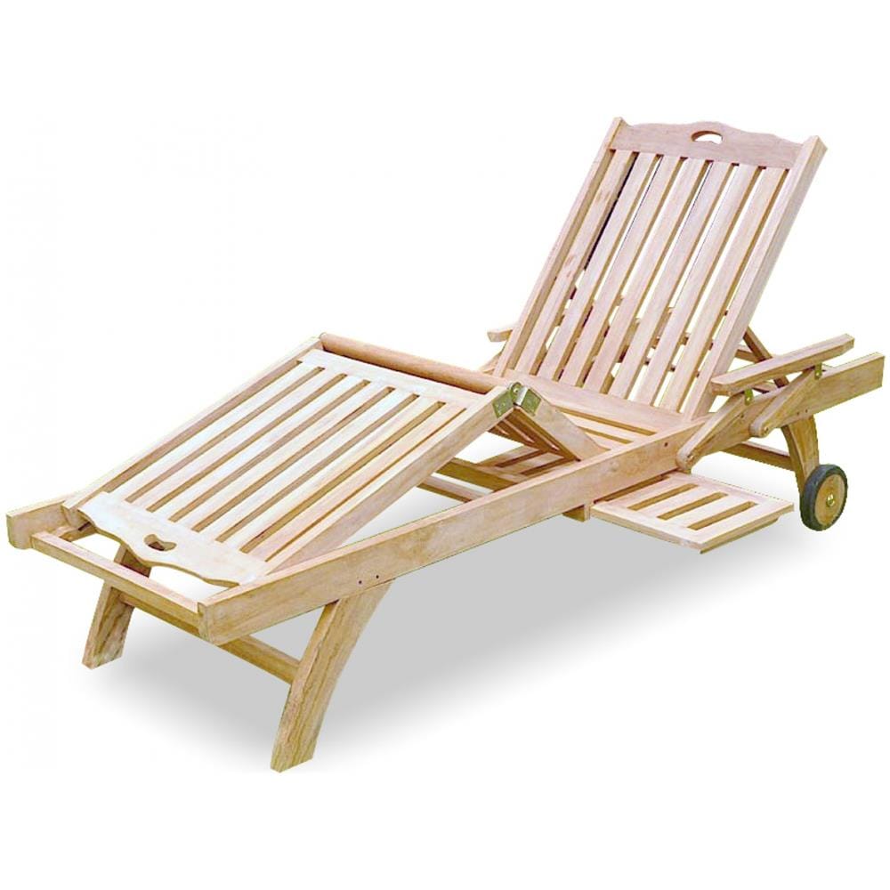 Sdraio In Teak Massello Egadi - Foto 1