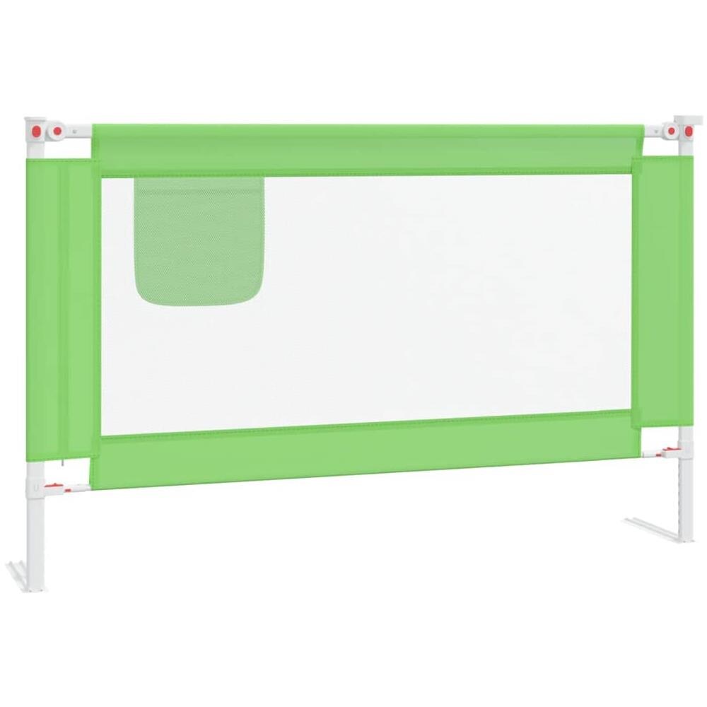 Sponda Letto di Sicurezza per Bambini Verde 120x25cm in Tessuto - Foto 2