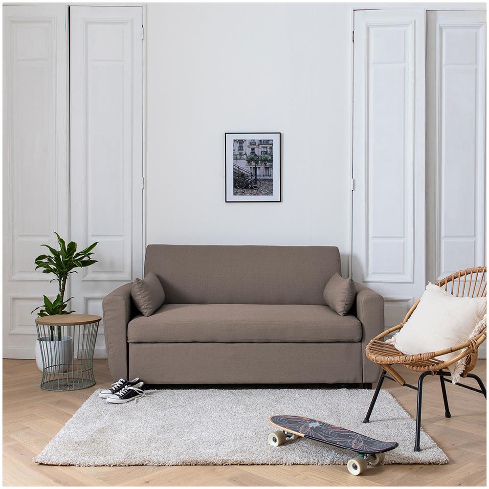 Divano Letto Matt A 2 Posti In Color Tortora - Foto 2