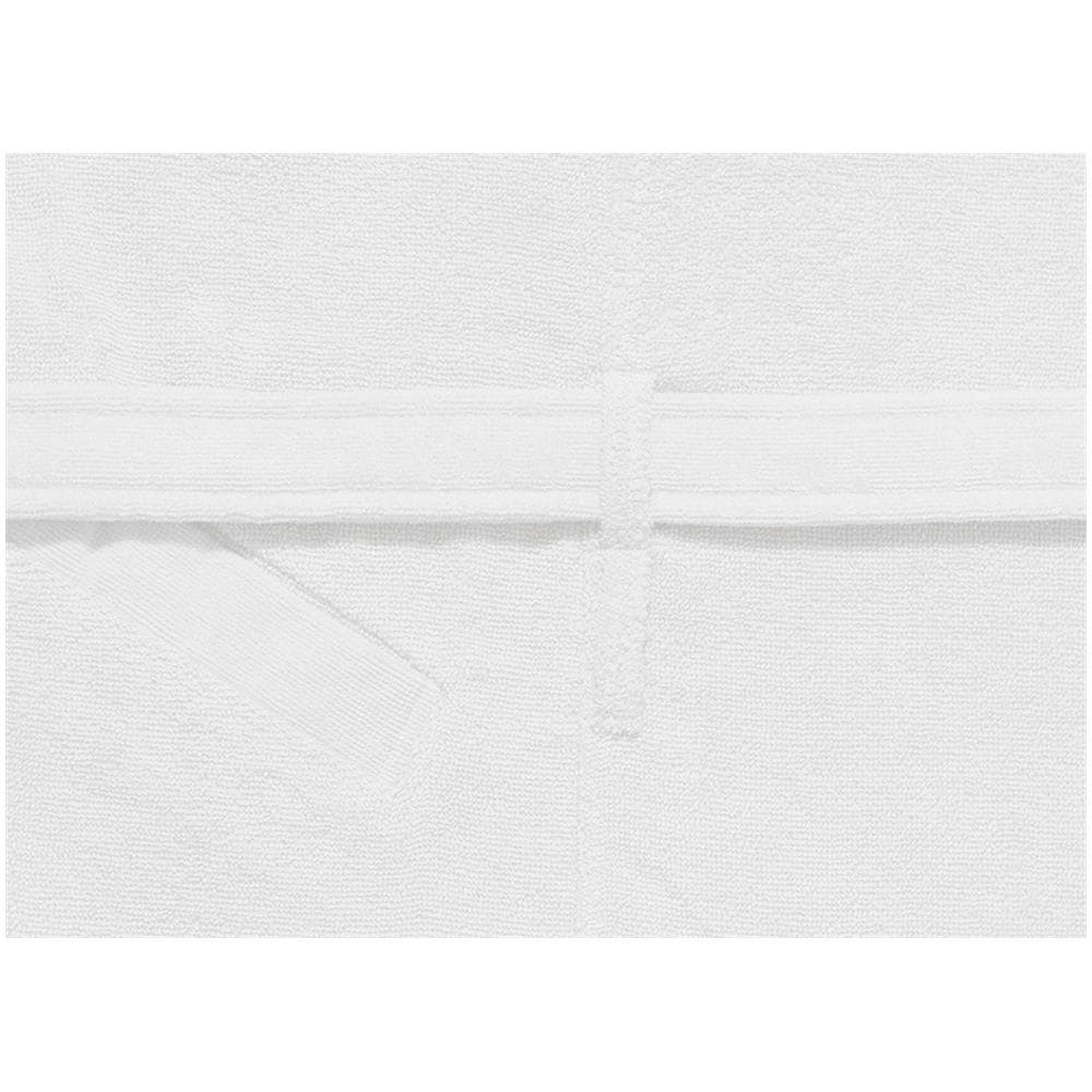 Accappatoio Con Cappuccio E Tasche In Spugna Mod. Joy Tinta Unita Bianco L-xl Bianco - Foto 2