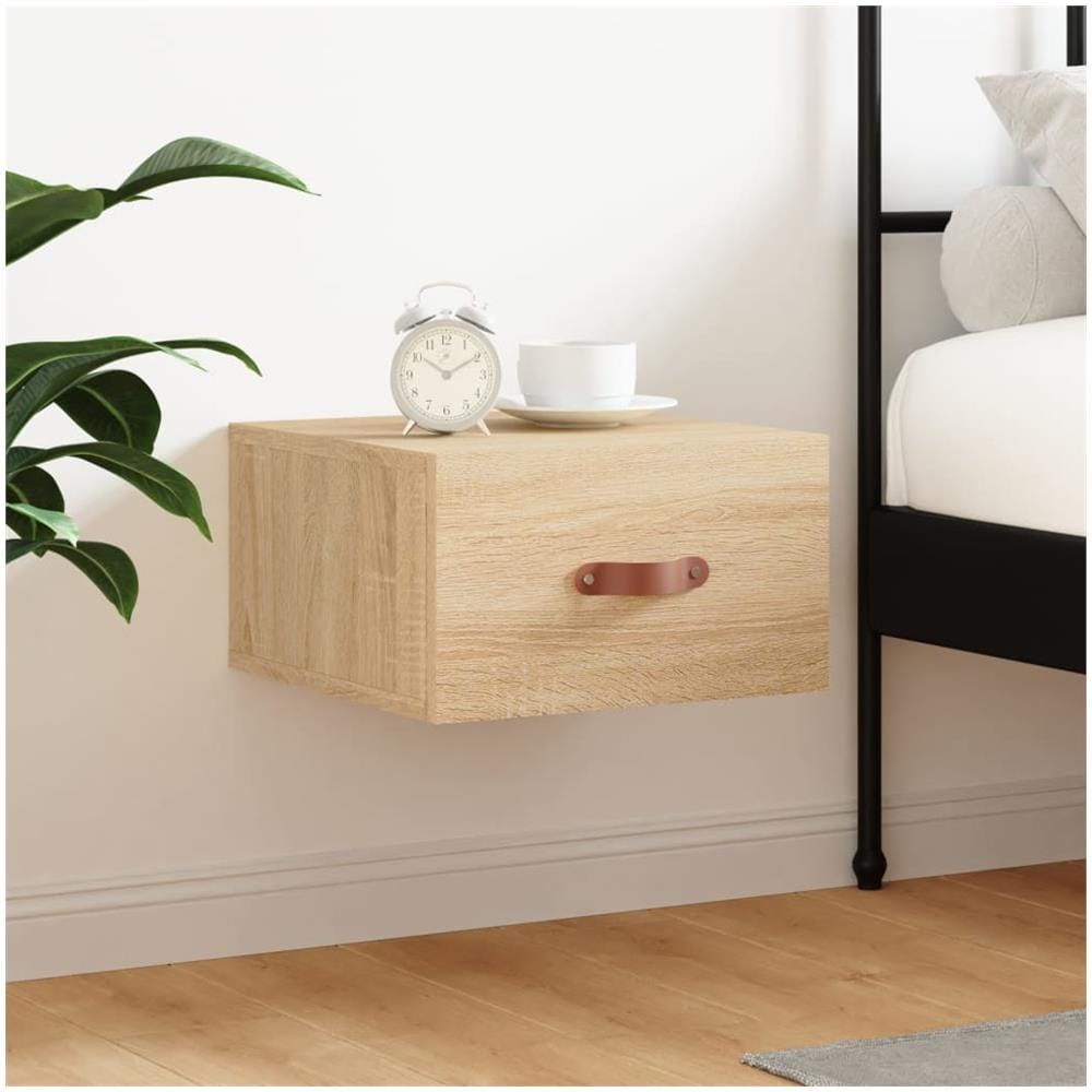 Comodino A Muro Rovere Sonoma 35x35x20 Cm - Foto 1