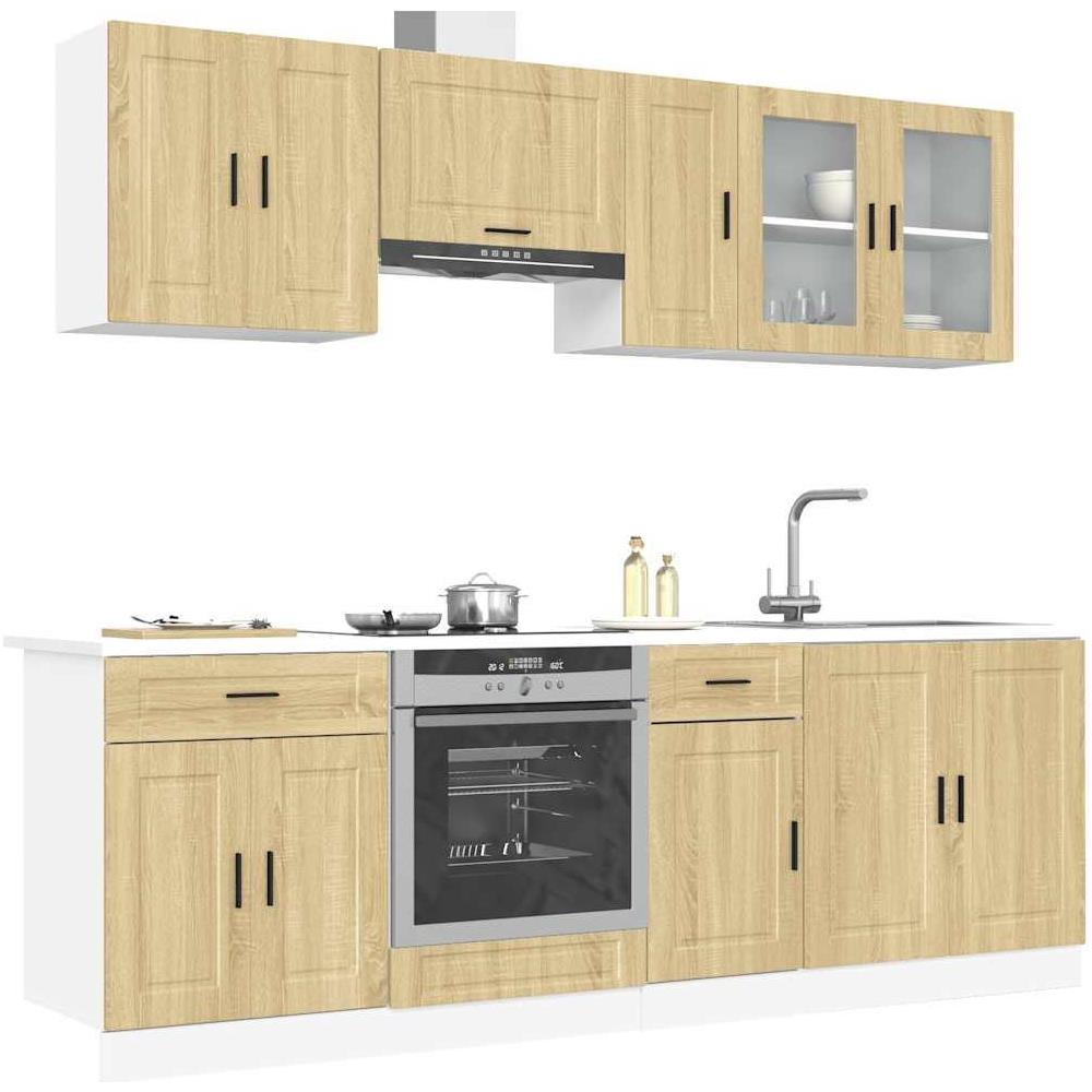 Set Mobili da Cucina 8 pz Kalmar Rovere Sonoma in Truciolato - Foto 2