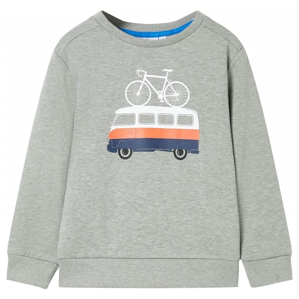 Felpa da Bambino Cachi Chiaro Mélange 104 - Foto 1